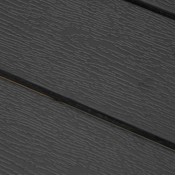 Gartentisch Aluminium Terrasse Holz-Kunststoff Polyholz schwarz