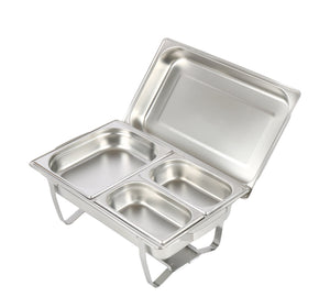 Chafing Dish Speisewärmer Edelstahl 1 x 4L + 2 x 1.8L