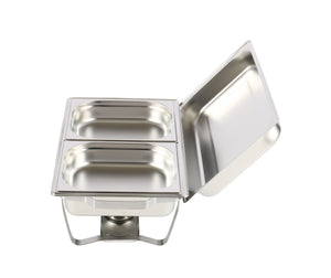 Chafing Dish Speisewärmer Edelstahl 2 x 4L