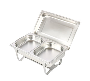 Chafing Dish Speisewärmer Edelstahl 2 x 4L