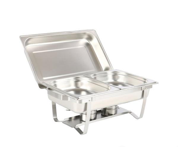 Chafing Dish Speisewärmer Edelstahl 2 x 4L