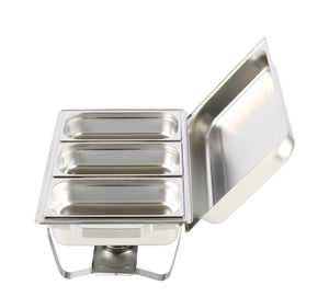 Chafing Dish Speisewärmer Edelstahl 3 x 2.5L