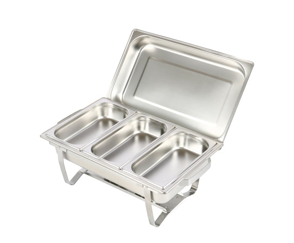 Chafing Dish Speisewärmer Edelstahl 3 x 2.5L