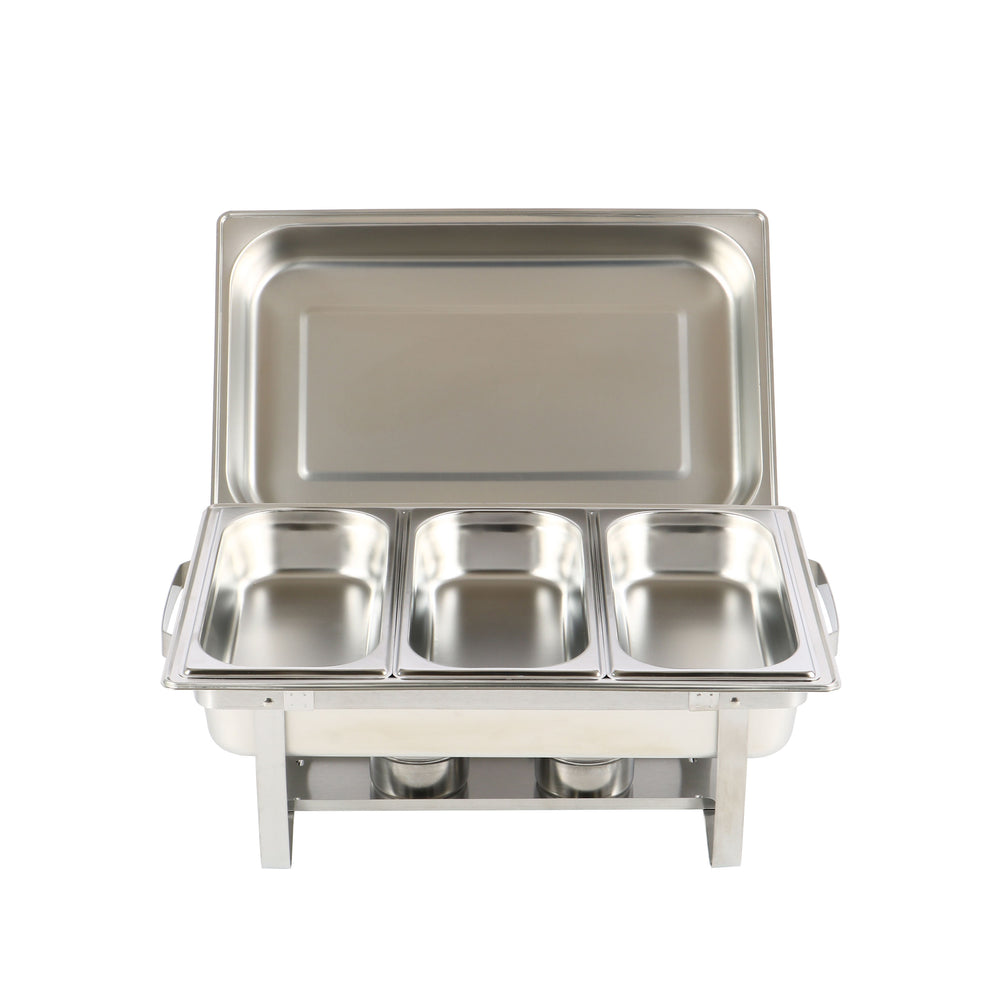 Scaldavivande Chafing Dish in acciaio inox 3 x 2,5 l
