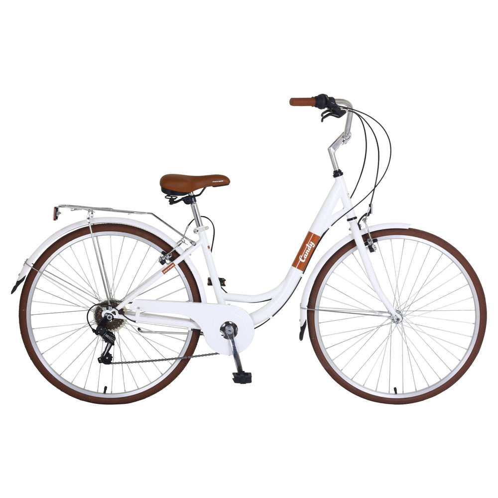 Women's city bike, White Candy - Frame: 41cm