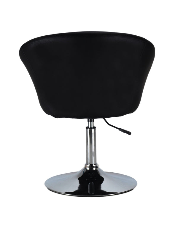 Black club chairs in a set of 2