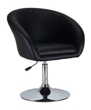 Black club chairs in a set of 2