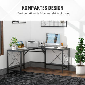 Computertisch L-Form Eck-Schreibtisch 150x150x76cm
