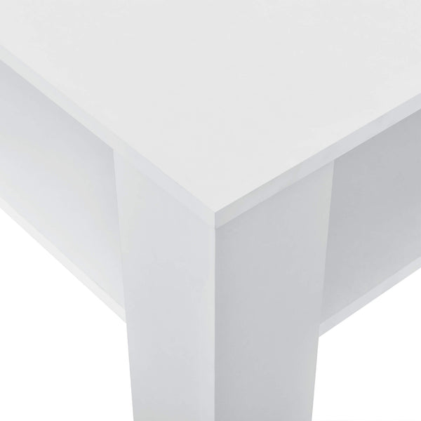 Couchtisch Aachen 60x60x40 cm mit Ablage Weiss