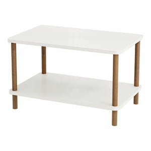 Couchtisch Jelling Rechteckig 43x70x44cm Weiss