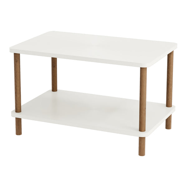 Couchtisch Jelling Rechteckig 43x70x44cm Weiss