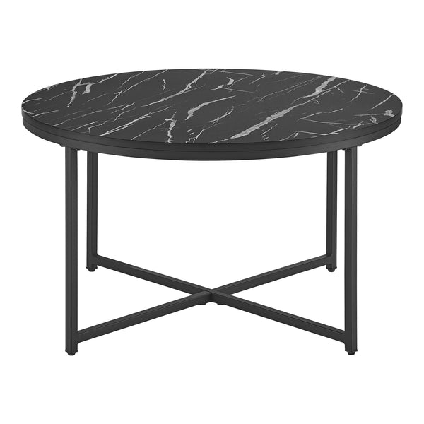 Couchtisch Uppvidinge 45x80cm Marmor/Schwarz