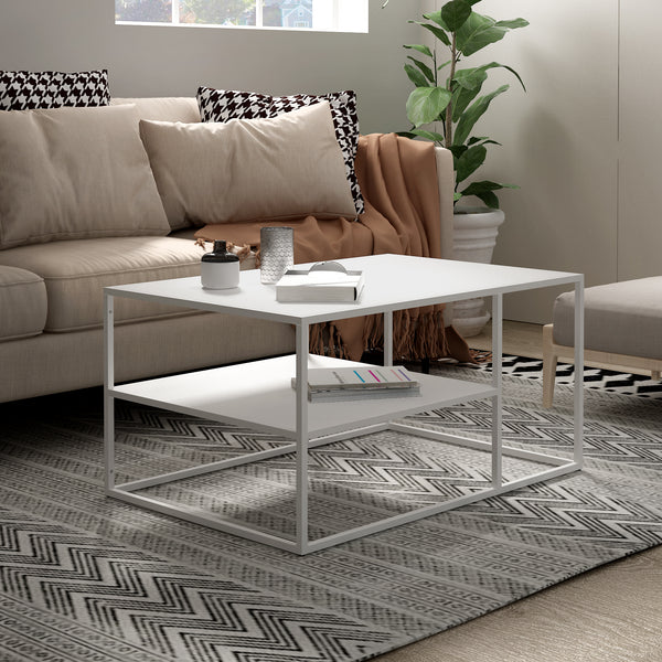 Couchtisch Solund 45x90x60cm Weiss. matt