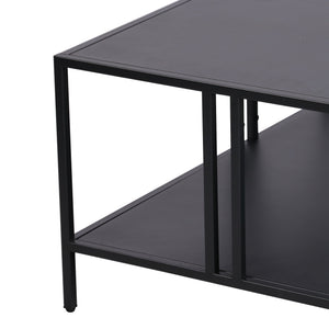 Tavolino Kumlinge 40x80x80 cm Nero