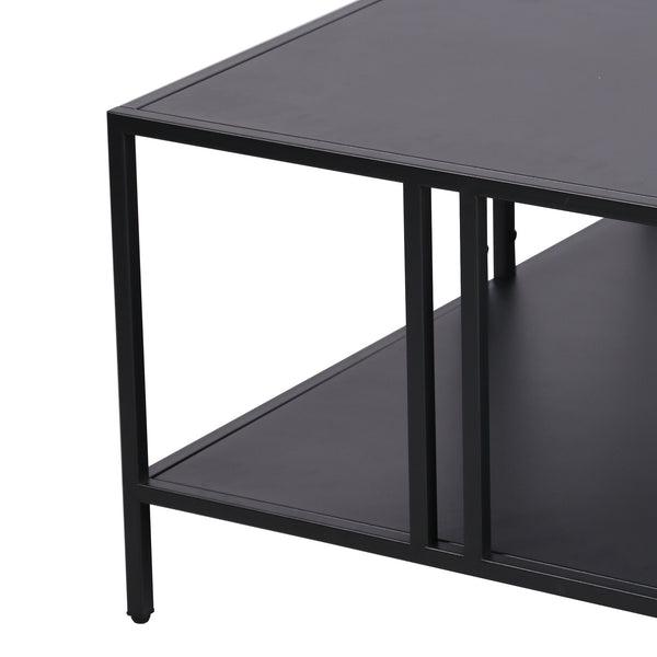 Tavolino Kumlinge 40x80x80 cm Nero