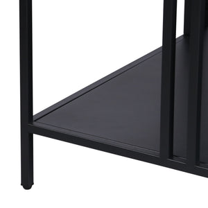 Tavolino Kumlinge 40x80x80 cm Nero