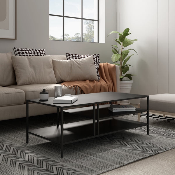 Couchtisch Kumlinge 40x110x55cm Schwarz
