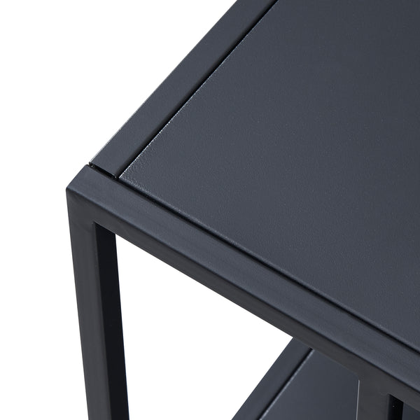 Tavolino da caffè Kumlinge 110x55x47cm nero