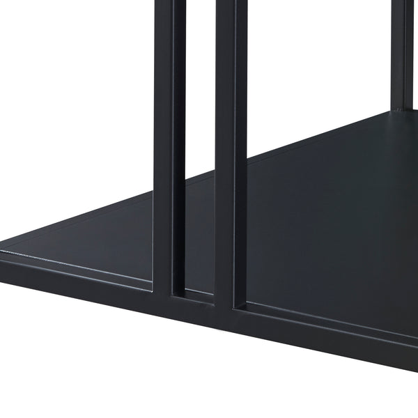 Tavolino da caffè Kumlinge 110x55x47cm nero