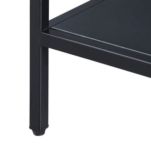 Tavolino da caffè Kumlinge 110x55x47cm nero