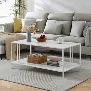Couchtisch Kumlinge 110x55x47cm Weiss