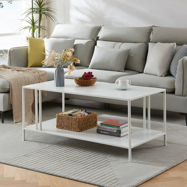 Couchtisch Kumlinge 110x55x47cm Weiss