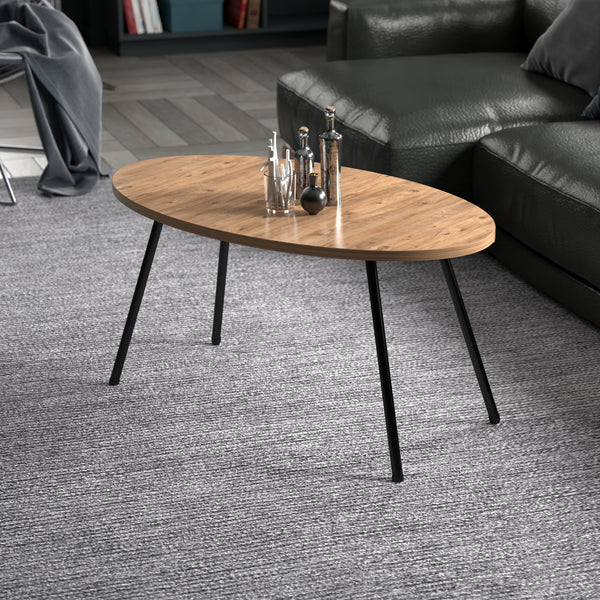 Table basse Skaerbaek 43x90x50cm couleur bois