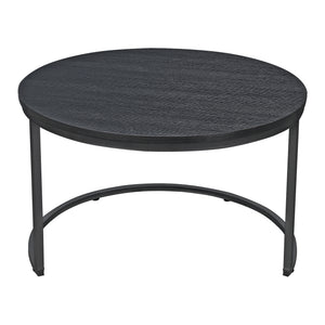 Ensemble de 2 tables basses rondes Christchurch, noires