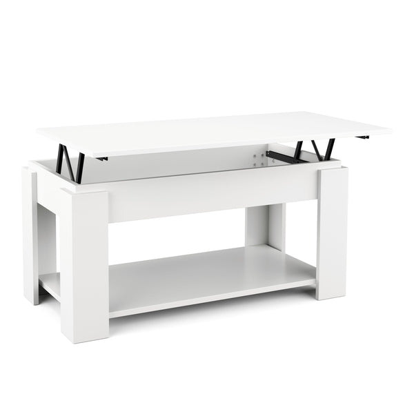 DALIA side table, height adjustable, white