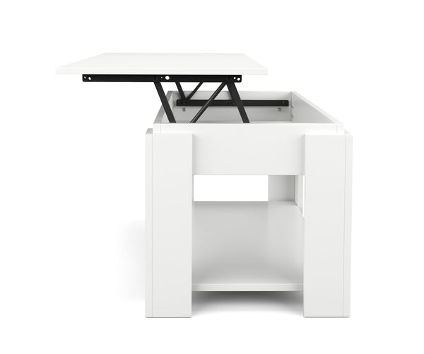 DALIA side table, height adjustable, white