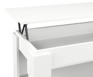 DALIA side table, height adjustable, white
