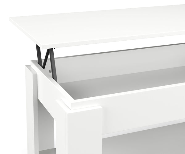 DALIA side table, height adjustable, white