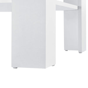 Tavolino da caffè Aachen 60x60x40 cm con ripiano, effetto bianco/rovere