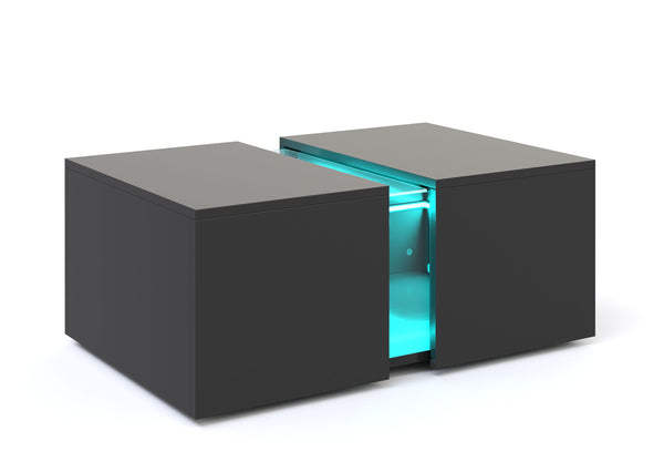 Beistelltisch LED RENA schwarz