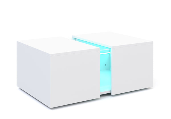 Beistelltisch LED RENA weiss