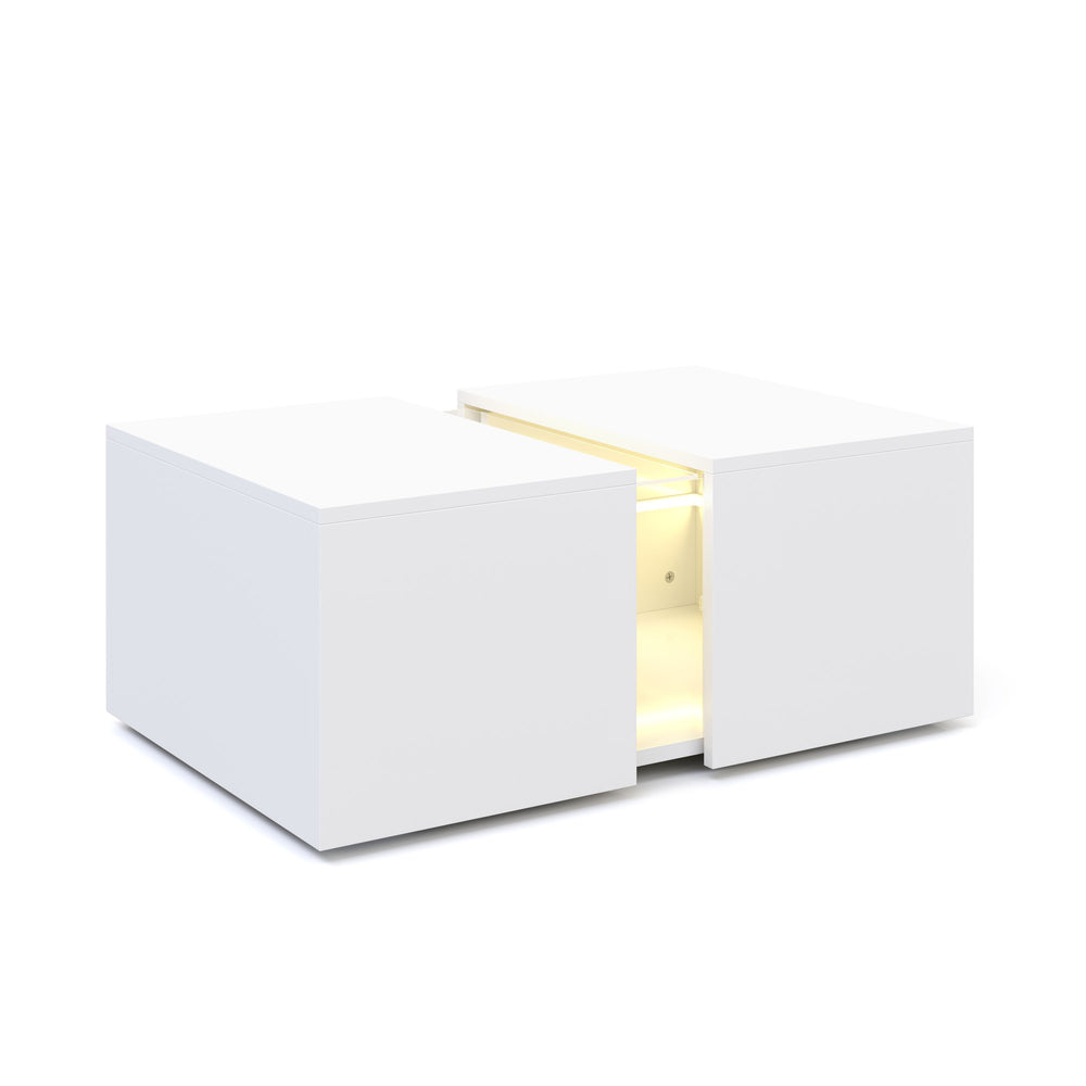 Beistelltisch LED RENA weiss