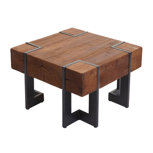 Couchtisch Tanne Holz rustikal massiv braun 60x60cm