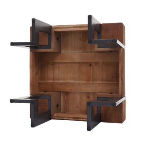 Couchtisch Tanne Holz rustikal massiv braun 60x60cm