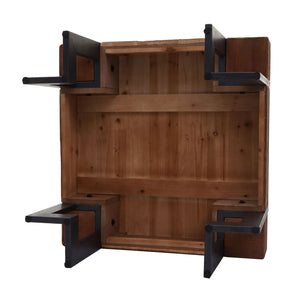 Couchtisch Tanne Holz rustikal massiv braun 70x70cm