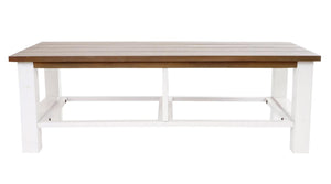 Couchtisch Tula Holztisch 38x112x52cm 2 Körbe
