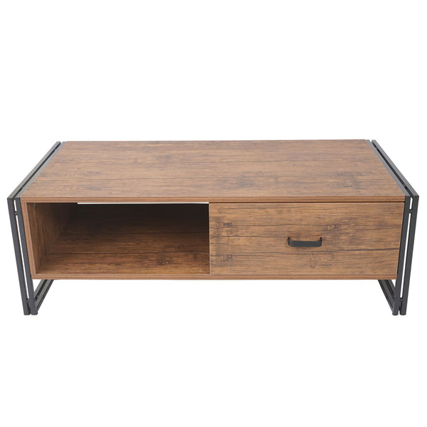 Couchtisch Wildeiche-Optik mit 3D-Struktur