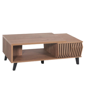 Couchtisch Wohnzimmertisch 3D-Design Schubladen 44x120x65cm