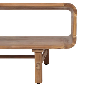 Couchtisch Wohnzimmertisch Akazie Massiv-Holz 44x125x60cm