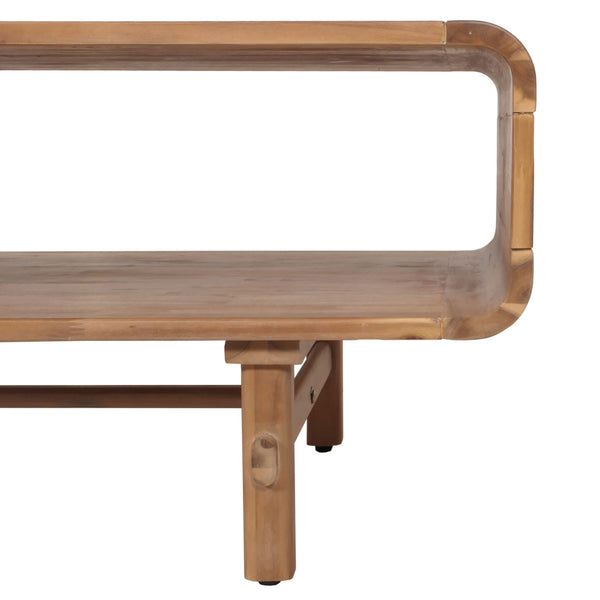 Couchtisch Wohnzimmertisch Akazie Massiv-Holz 44x125x60cm
