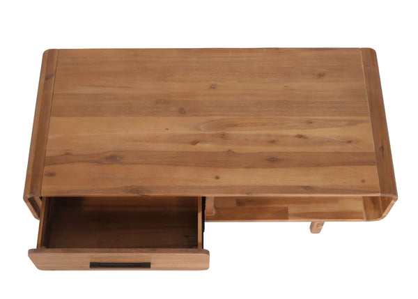 Couchtisch Wohnzimmertisch Akazie Massiv-Holz 44x125x60cm