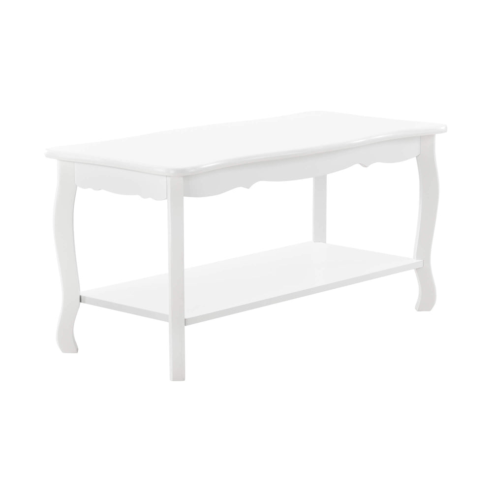Couchtisch Pearl 88x40x42 cm Shabby Shic Stil Weiss