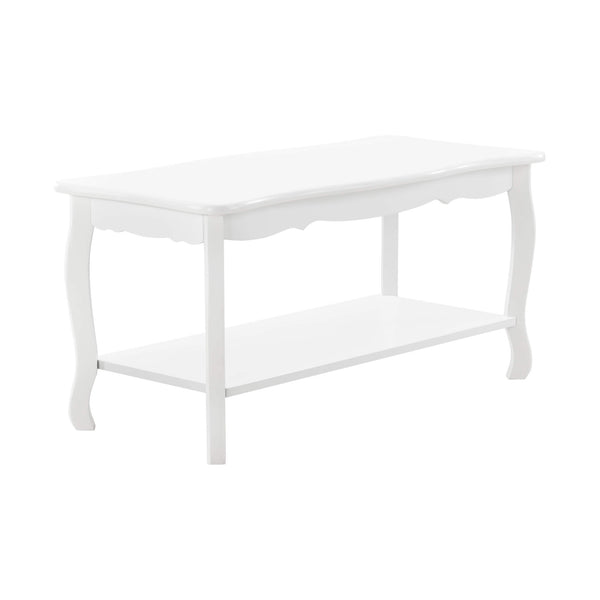 Couchtisch Pearl 88x40x42 cm Shabby Shic Stil Weiss