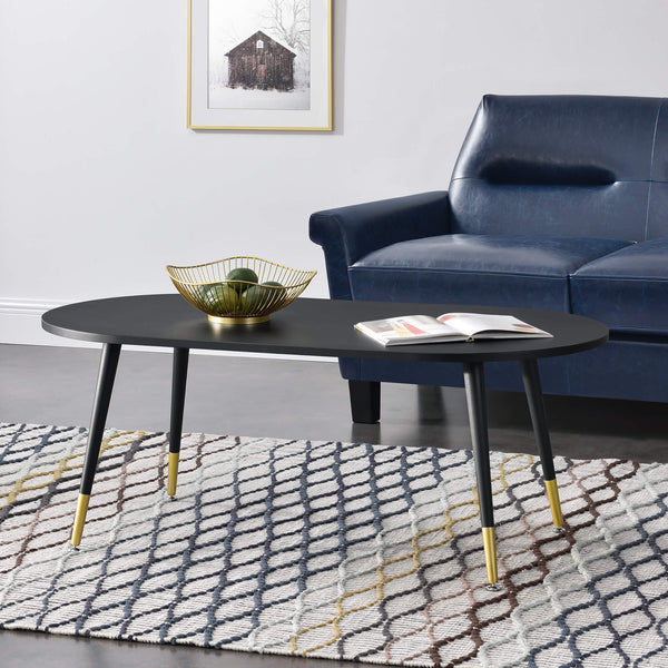 Tavolino Fontana 47x120x60 cm effetto rovere nero