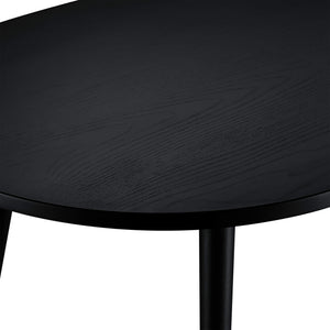 Tavolino Fontana 47x120x60 cm effetto rovere nero