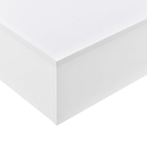 Couchtisch Lärketorp 115x55x31 cm Weiss Hochglanz